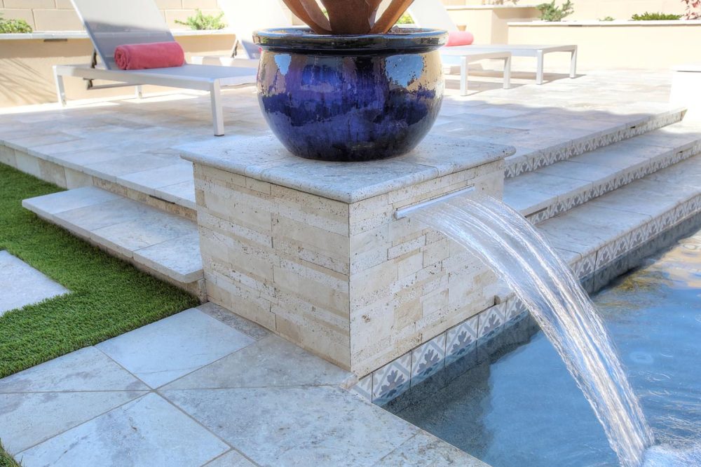 Stacked Stone Water Feature